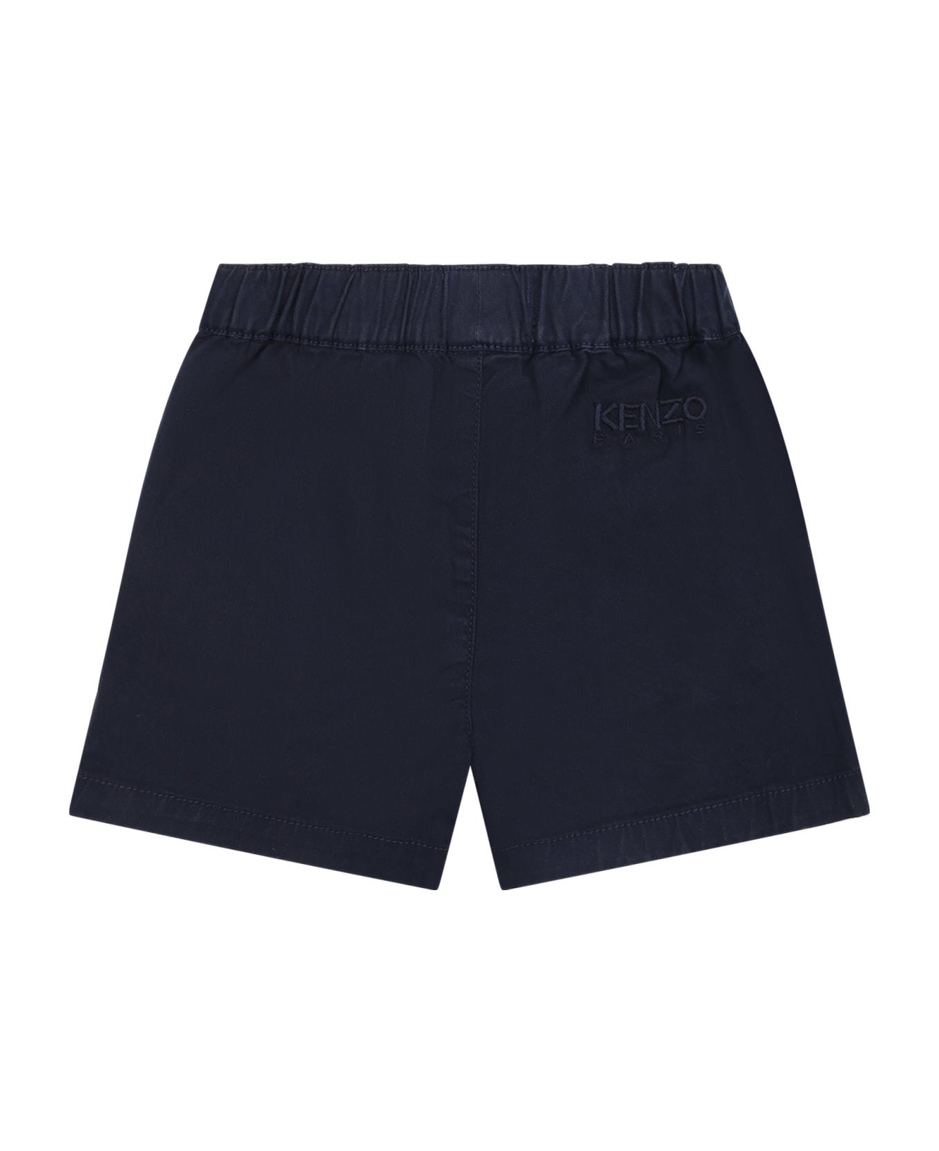 Kenzo Kids Blue Casual Shorts For Baby Boy - Marine