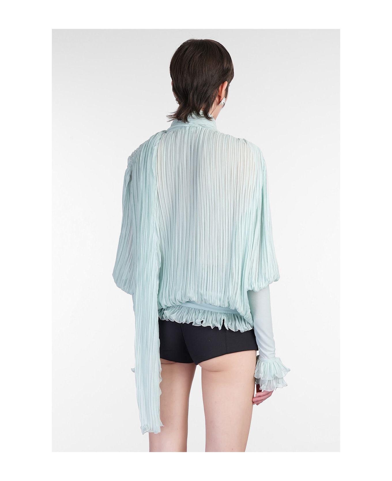 Blumarine Blouse In Green Silk - green