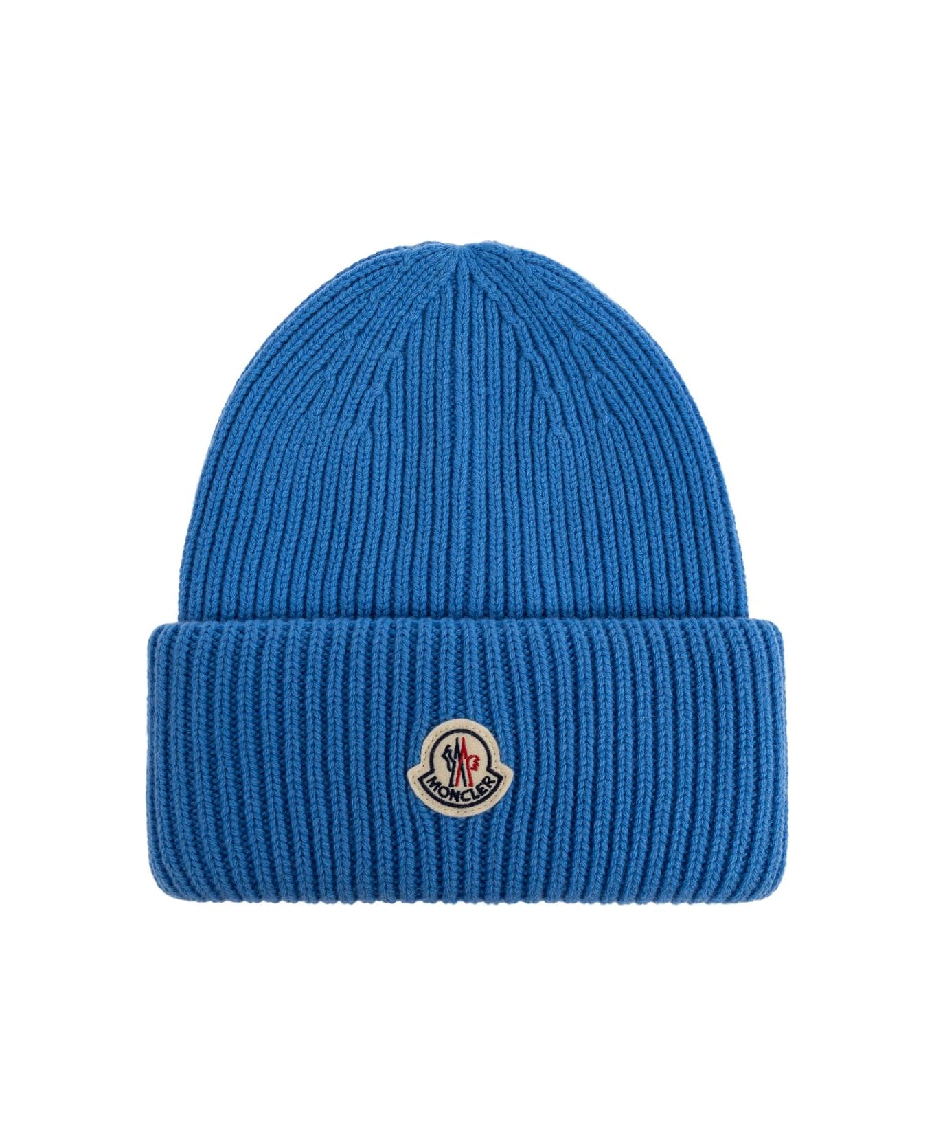 Moncler Cap With Logo - BLUE