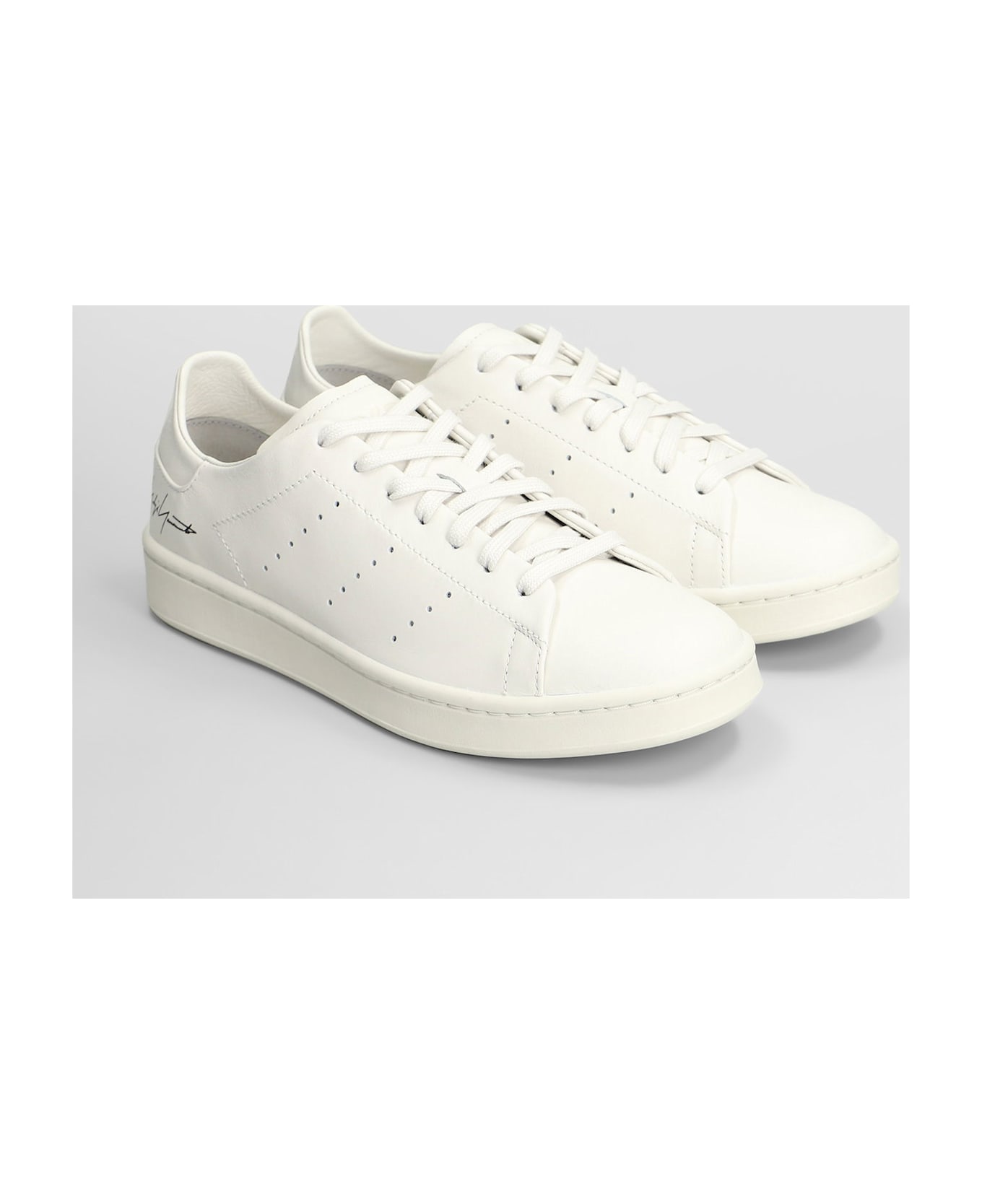 Y-3 Stan Smith Sneakers In White Leather - white
