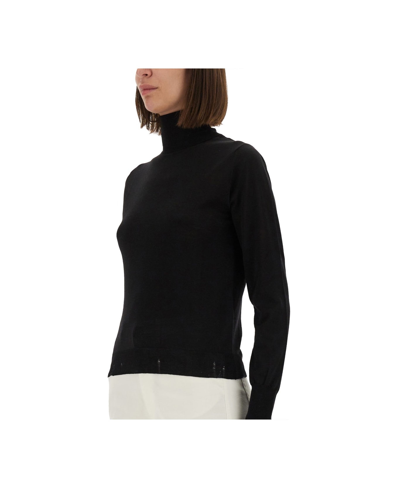 Golden Goose Worn Effect Wool Sweater - BLACK