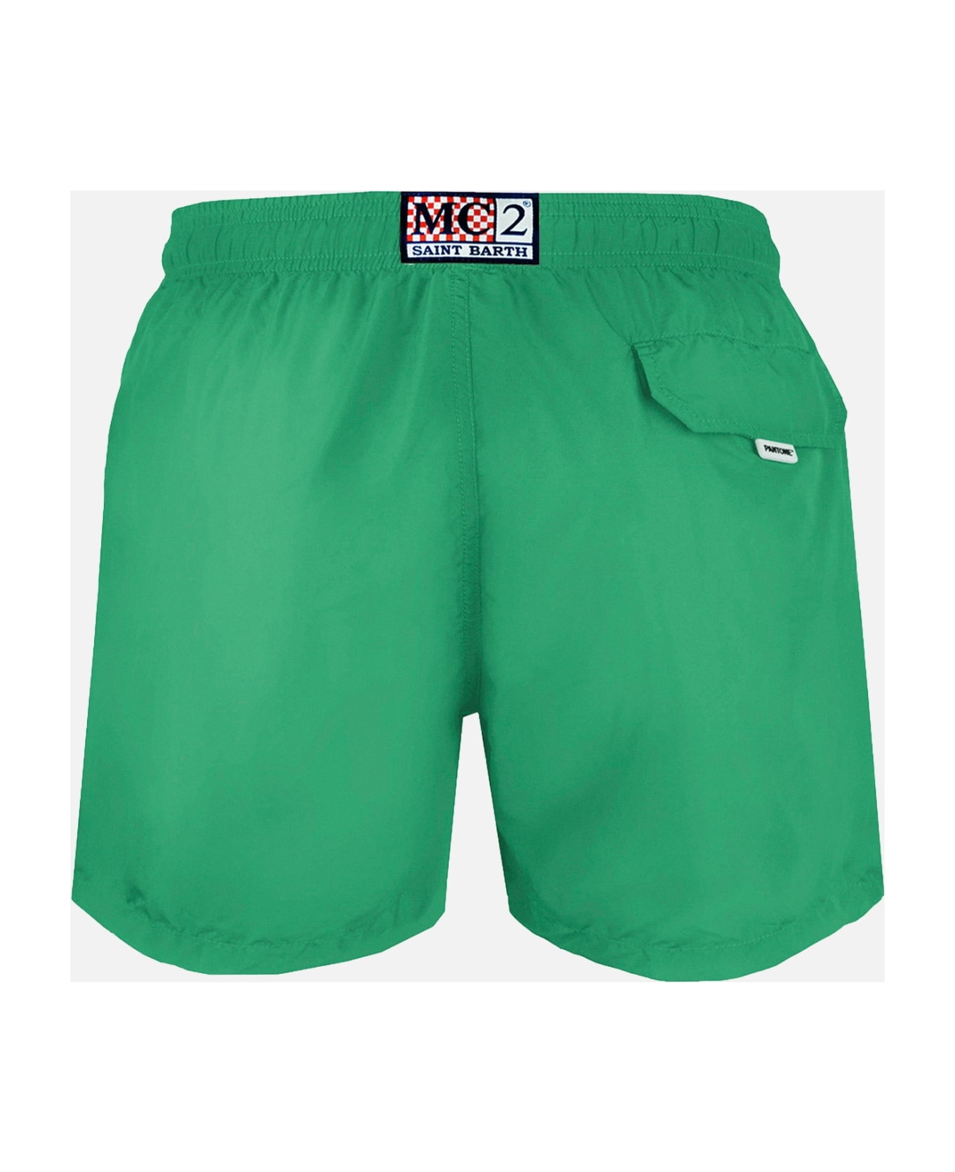 MC2 Saint Barth Man Green Swim Shorts | Pantone Special Edition - GREEN