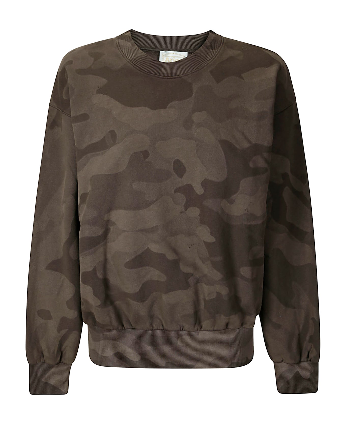 Aries Aged Camo Sweat - DARK OLIVE