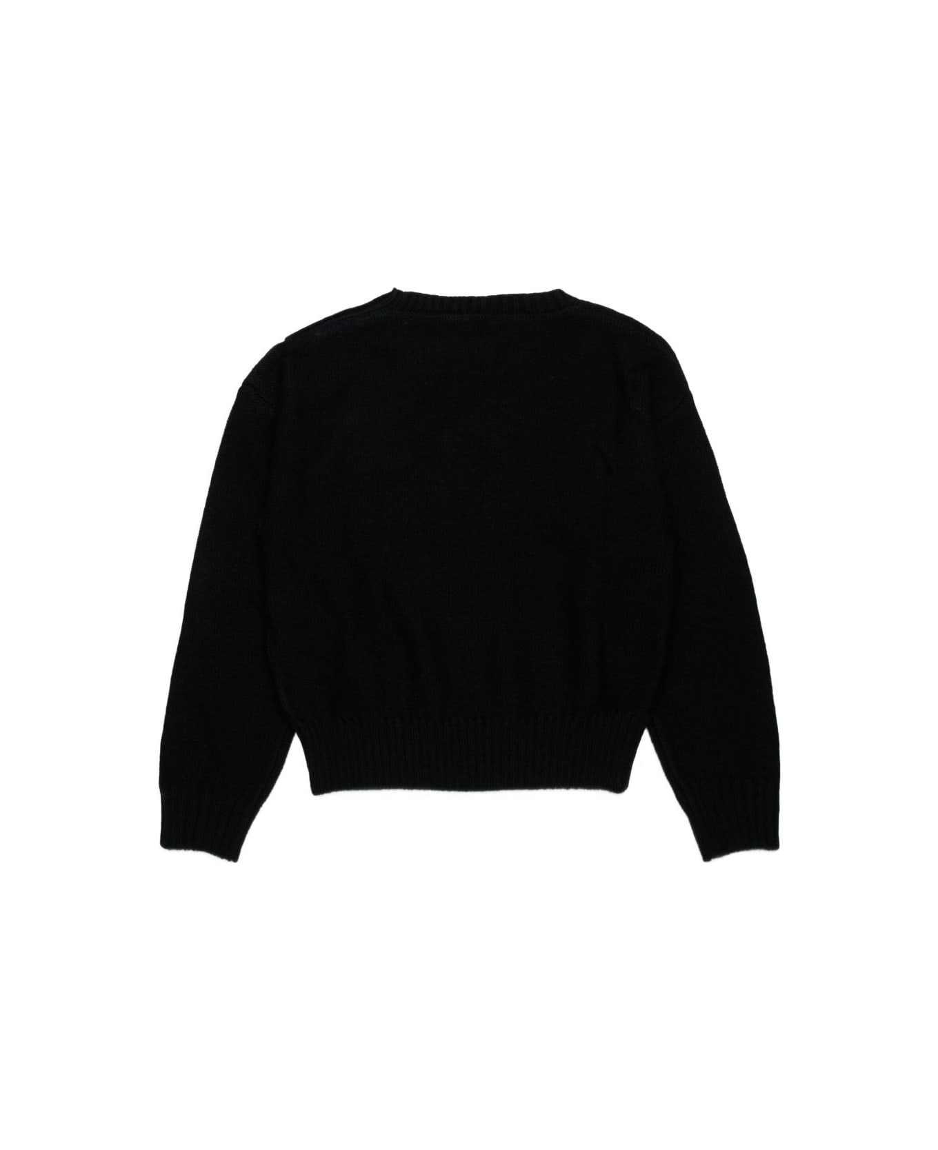 N.21 Nº21 Kids Sweater With Decorative Buttons - Black