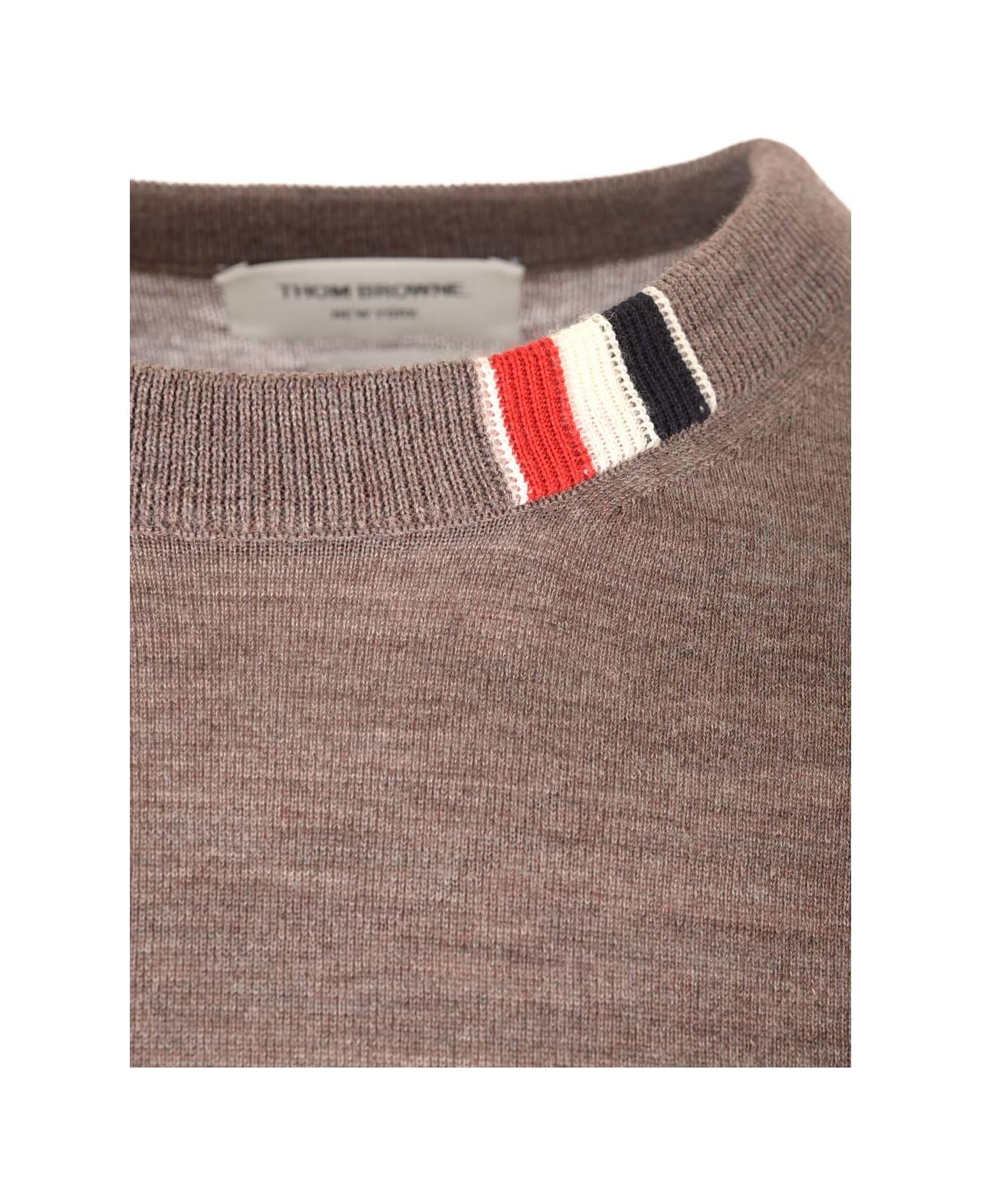 Thom Browne Relaxed-fit Crew Neck Pullover - brown ニットウェア