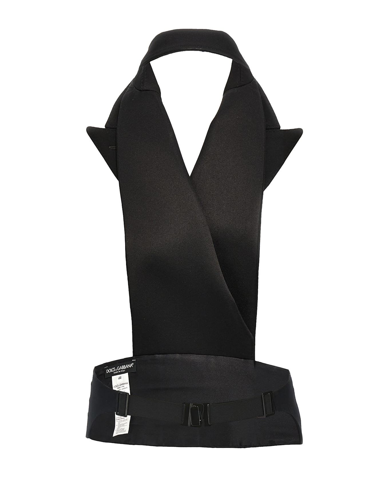 Dolce & Gabbana Double-breasted Bare Back Vest - Black  