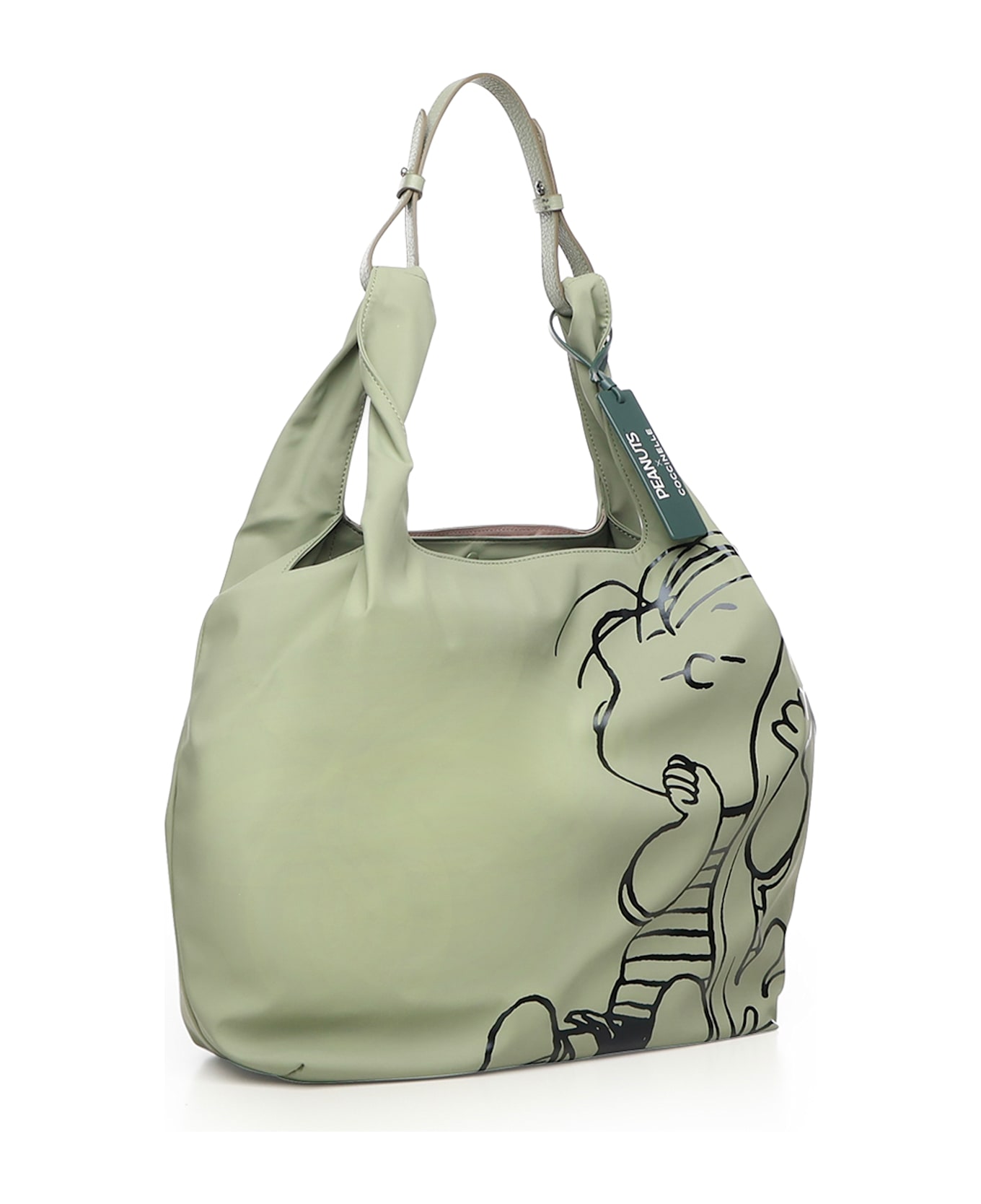 Coccinelle Coated Fabric Tote Bag - GREENERY/GREENE