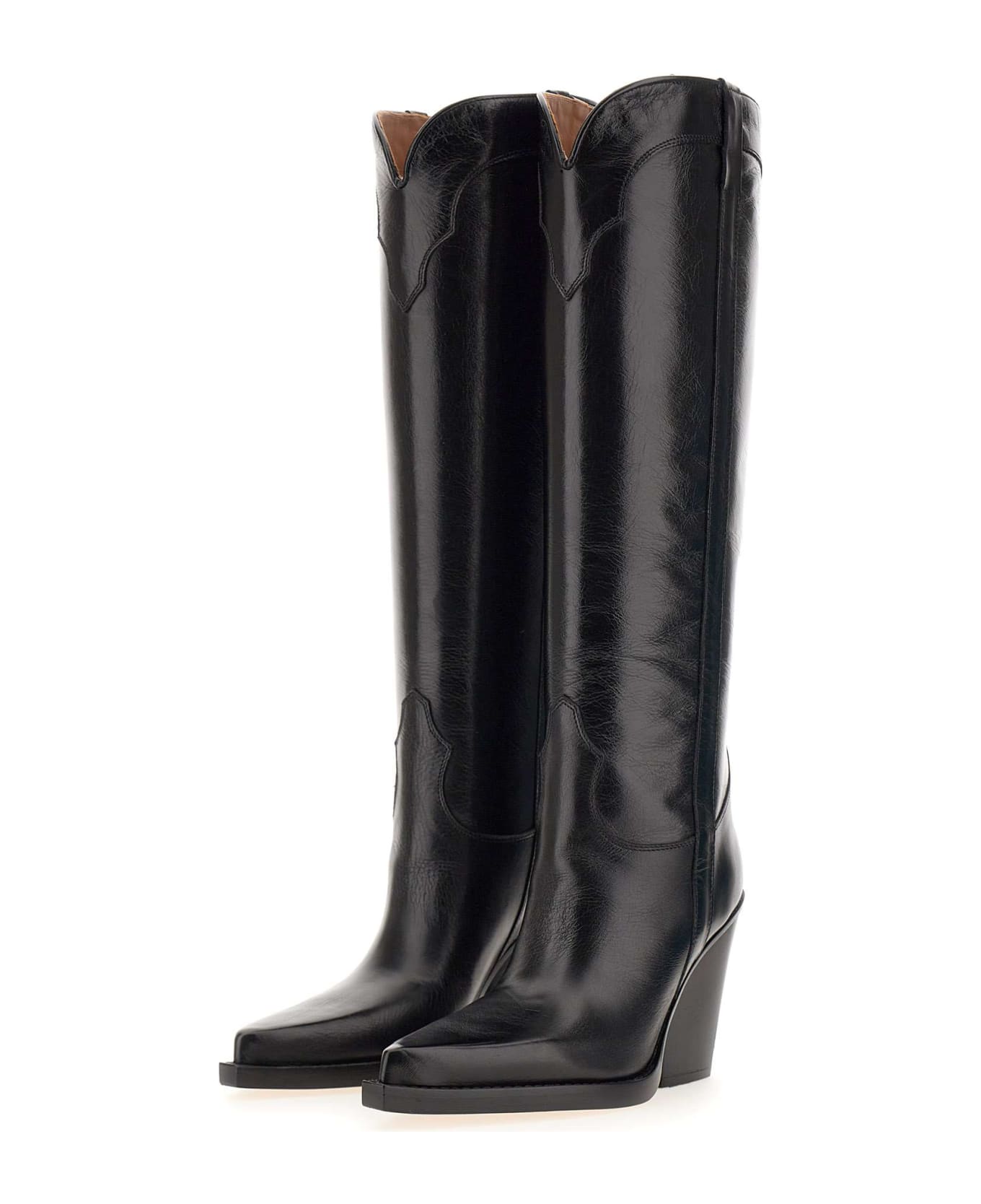 Paris Texas 'el Dorado Boots' Leather Boots - Nero ブーツ