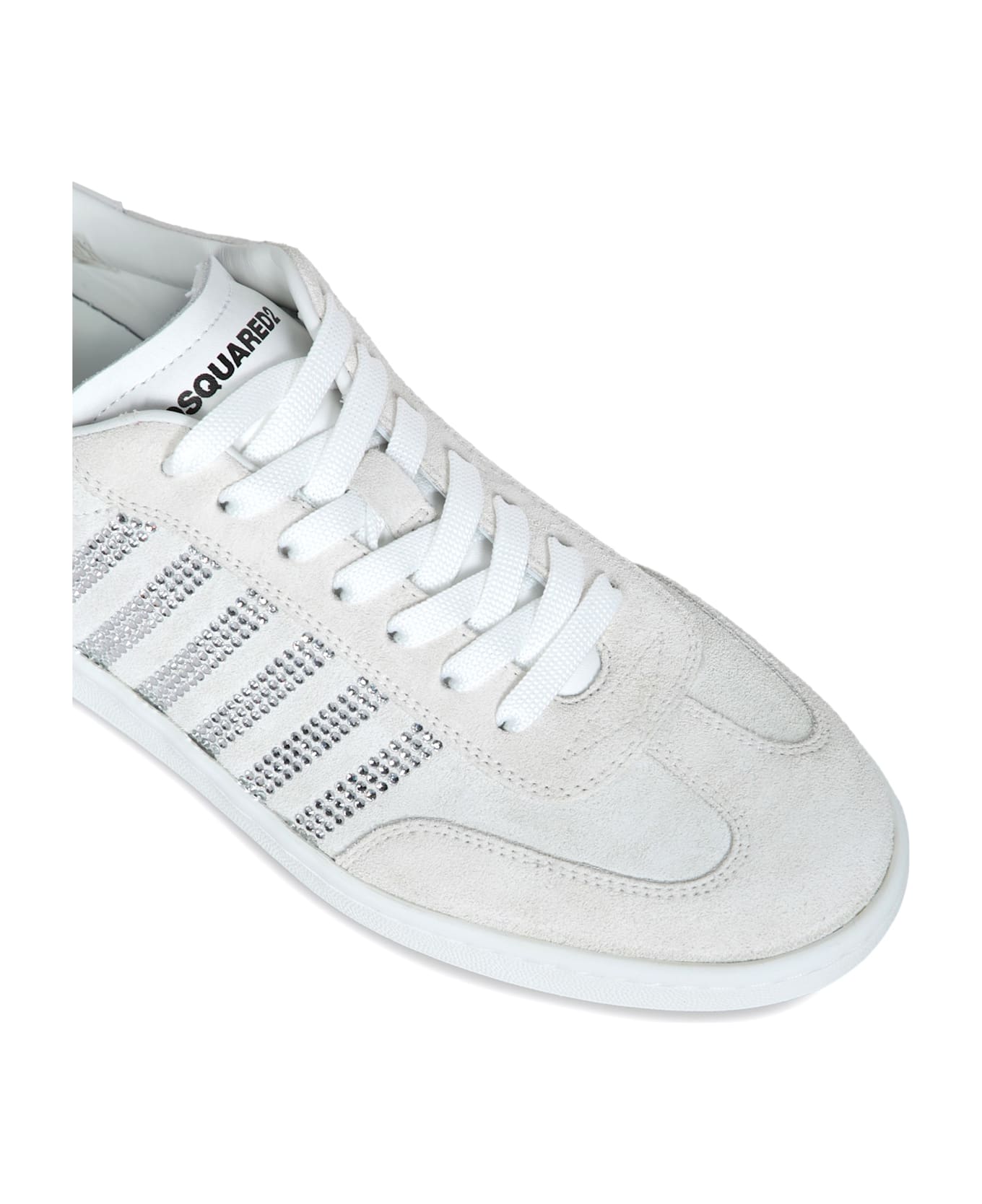 Dsquared2 Boxer Strass White Sneakers - White
