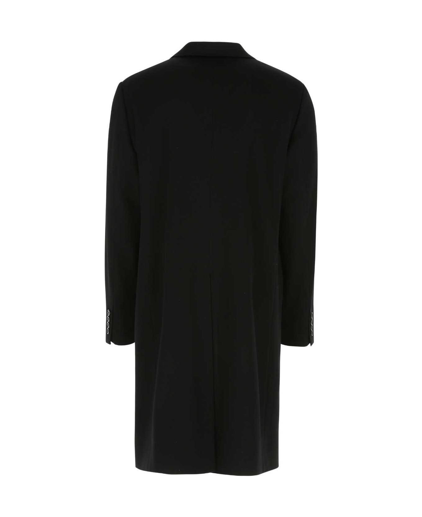 Dolce & Gabbana Black Wool Coat - N0000 レインコート