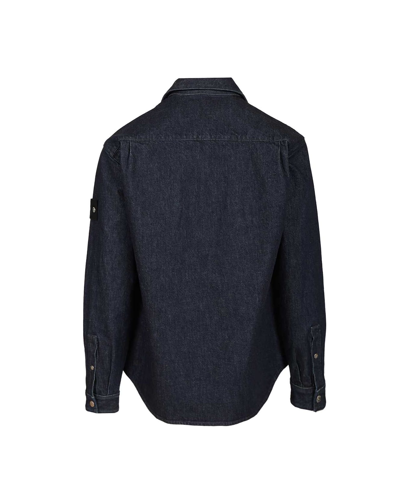 Stone Island Shirt Bull Denim - BLUE