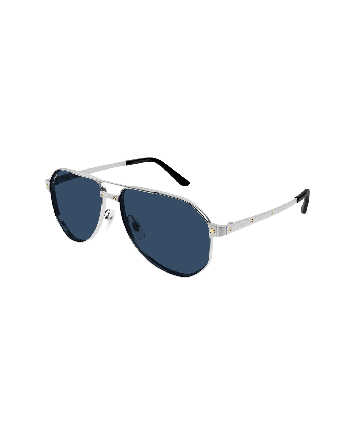 Cartier Eyewear Ct0461s Santos De Cartier 002 Sunglasses - Argento
