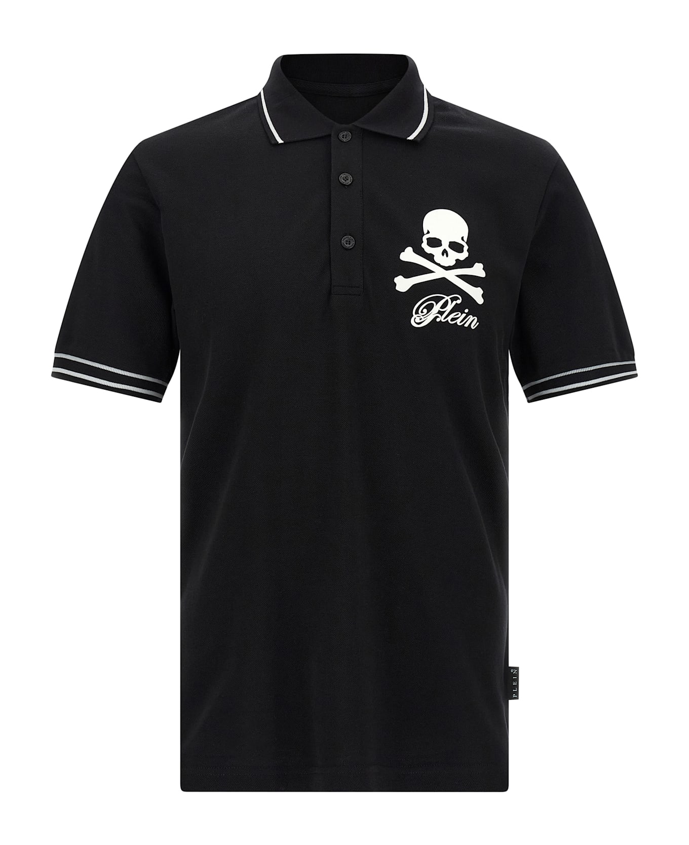 Philipp Plein 'skull & Bones' Polo Shirt - Black  