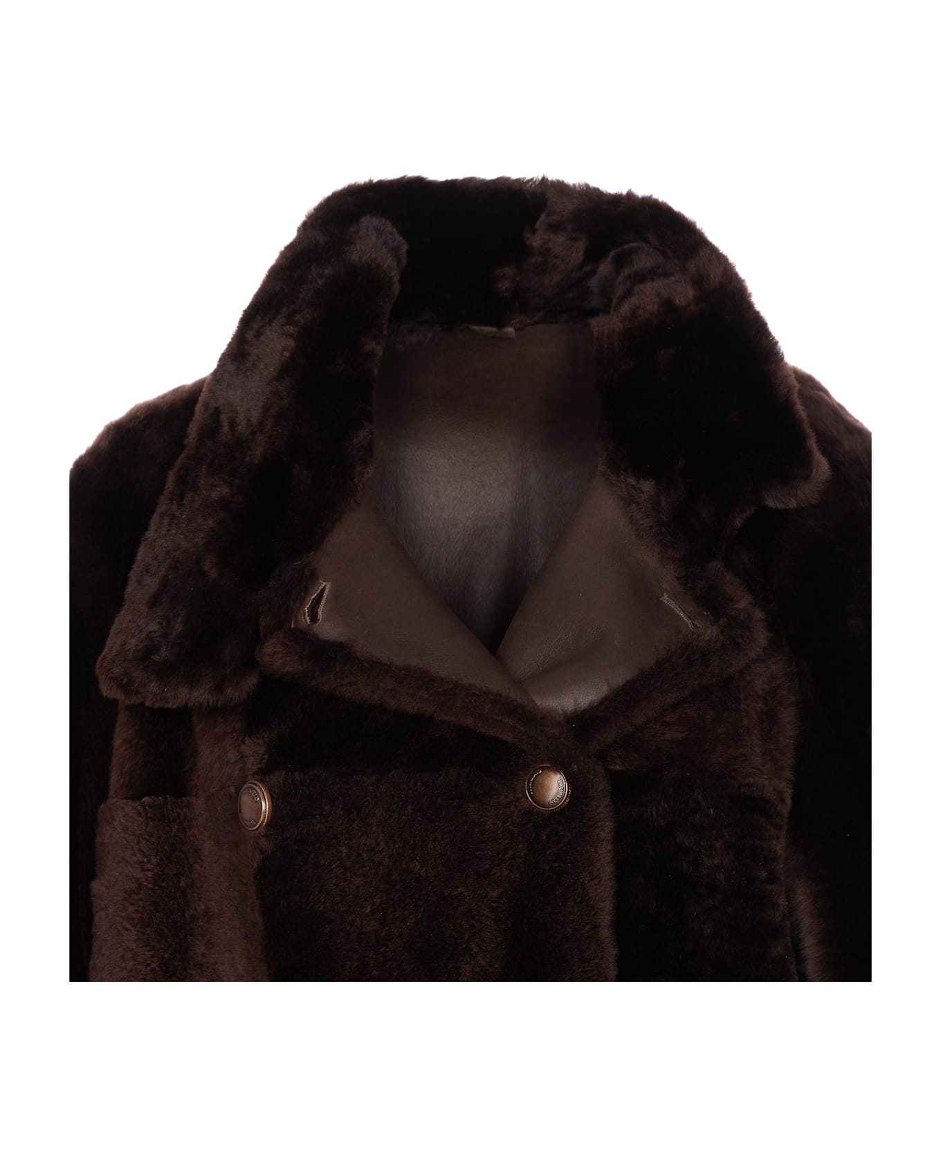 Brunello Cucinelli Shearling Jacket - Brown