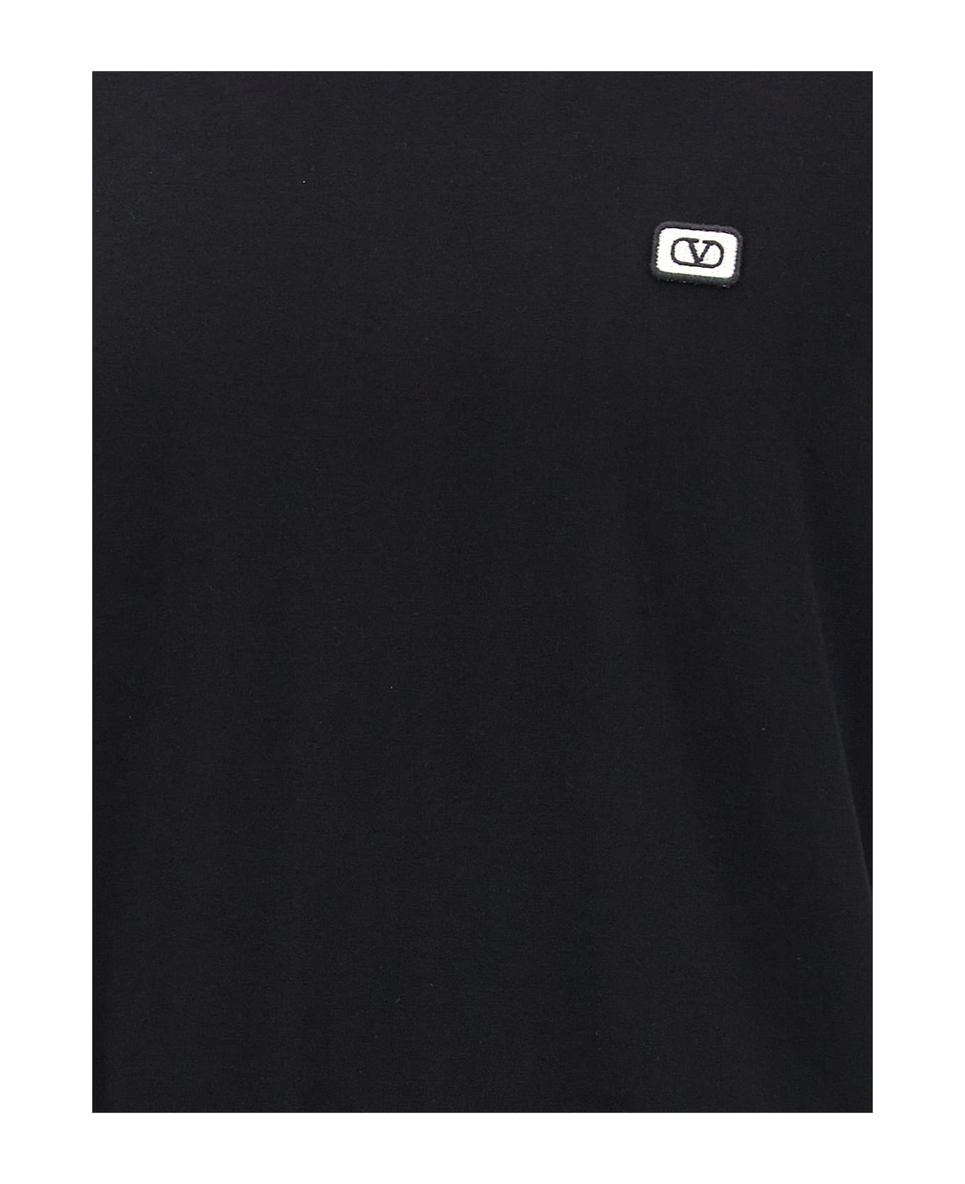 Valentino Garavani 'vlogo' Polo Shirt - Black  
