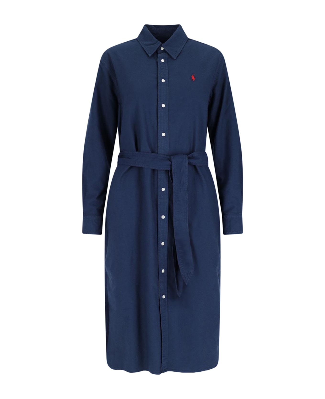 Polo Ralph Lauren Chemisier Midi Dress - Blue