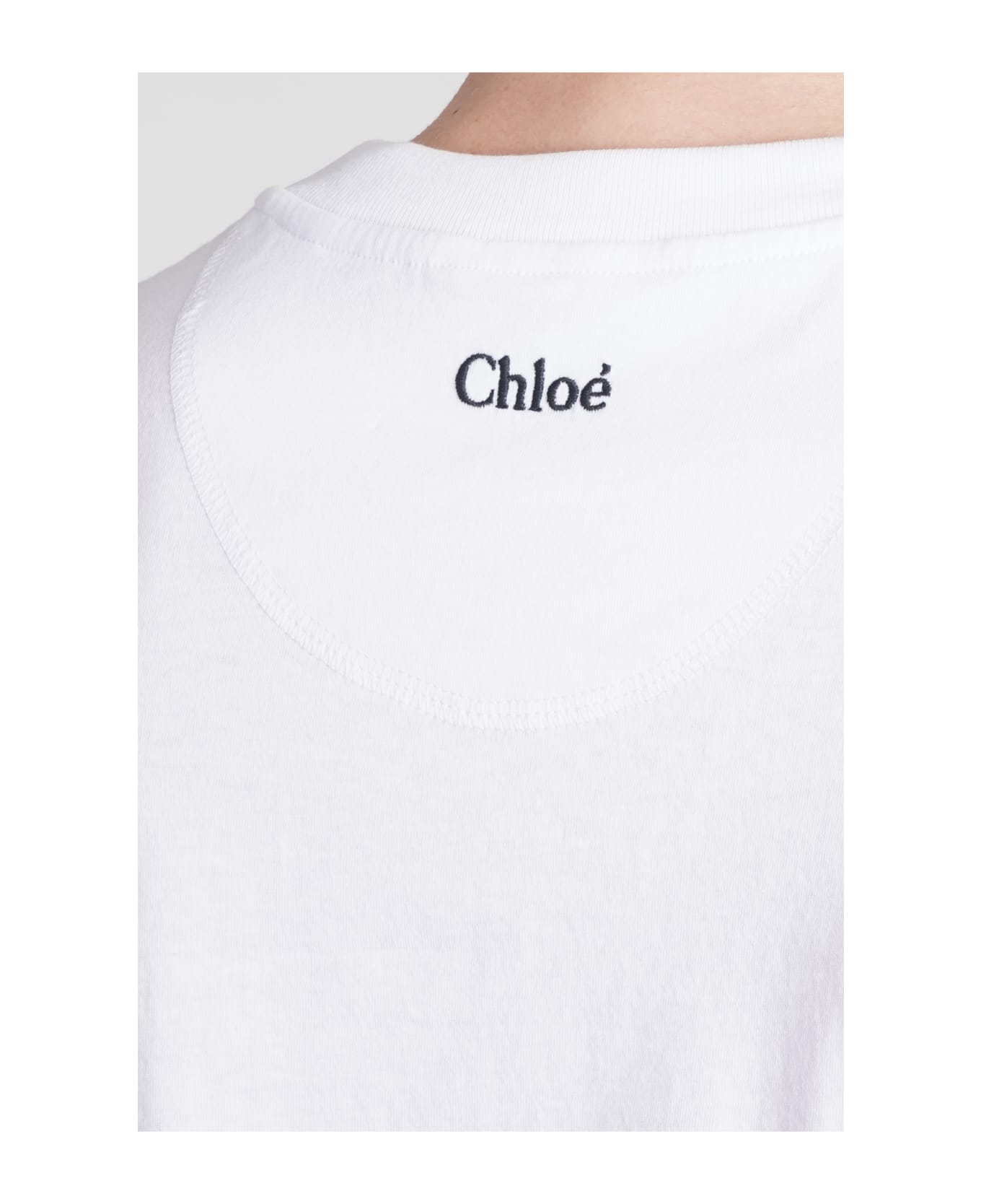 Chloé T-shirt In White Cotton - white