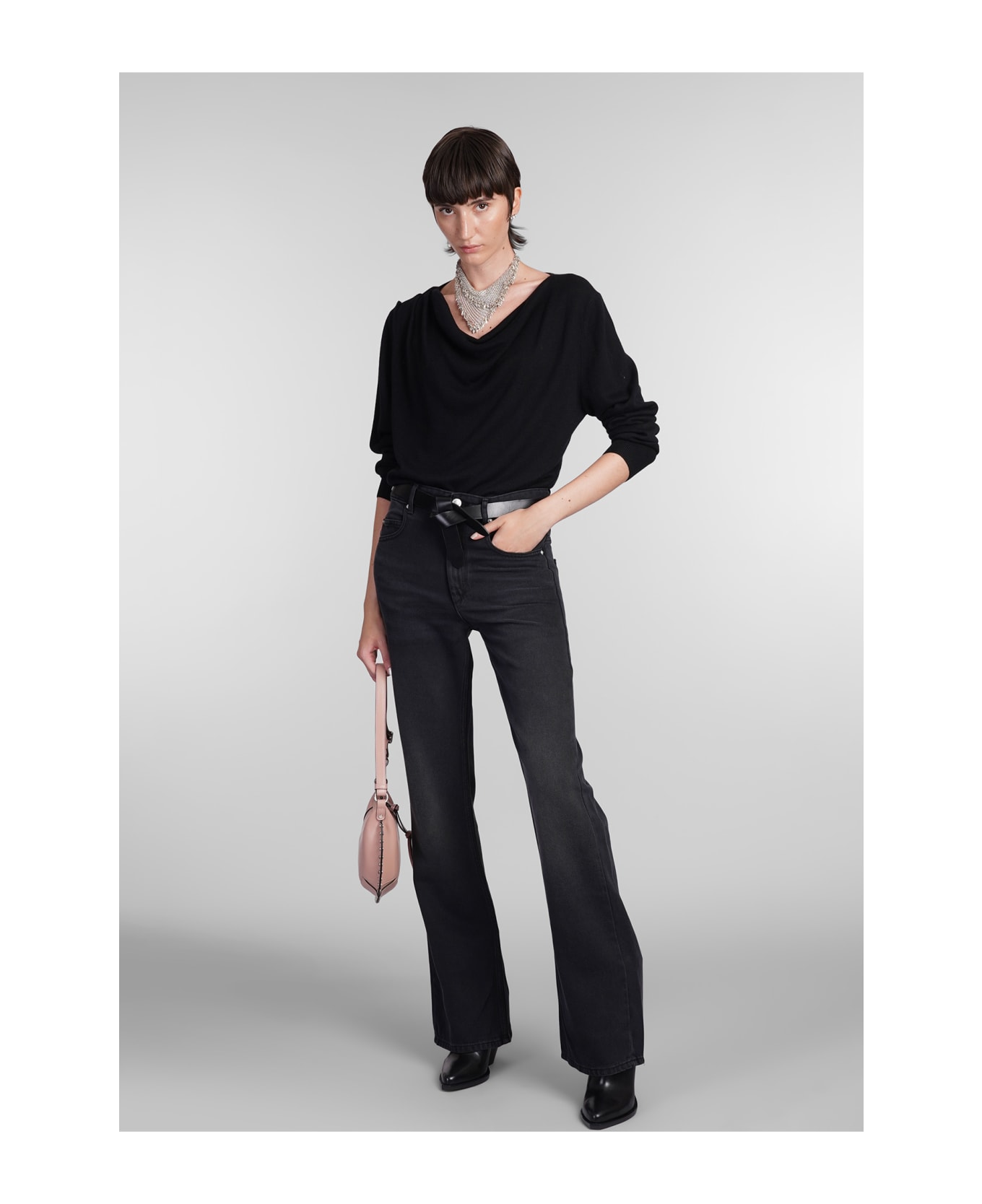 Isabel Marant Kristen Knitwear In Black Viscose - black