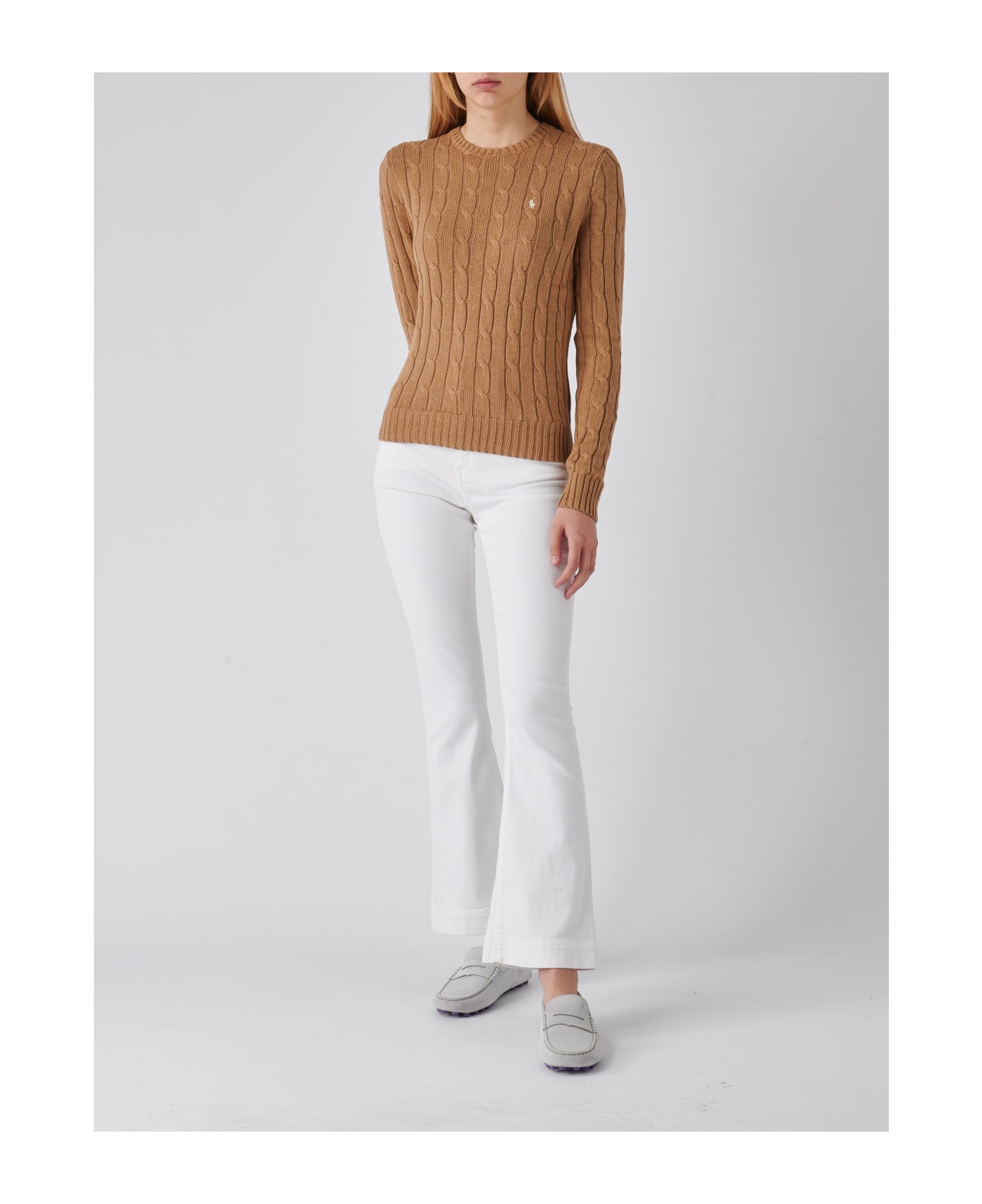 Polo Ralph Lauren Julianna Sweater - CAMEL MELANGE ニットウェア