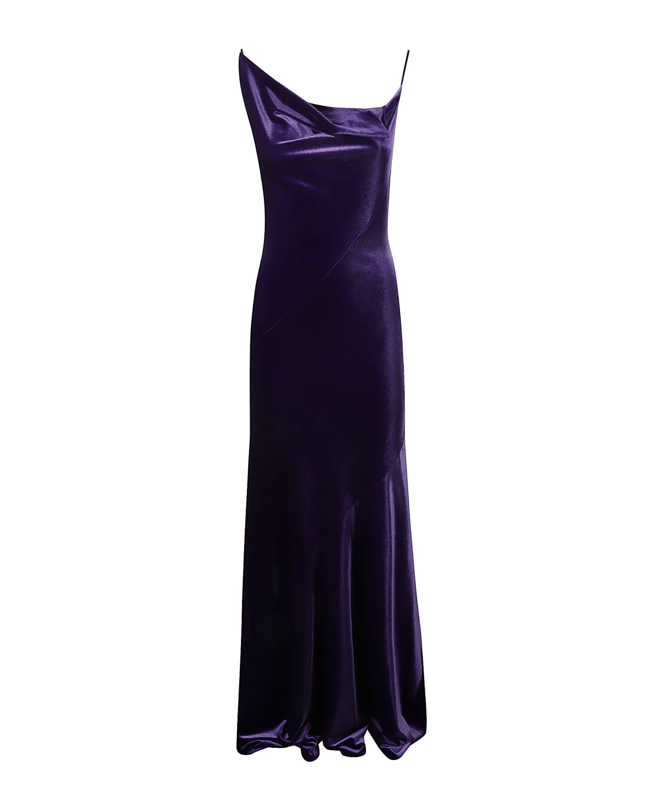 Philosophy di Lorenzo Serafini Velvet Long Dress - Violet