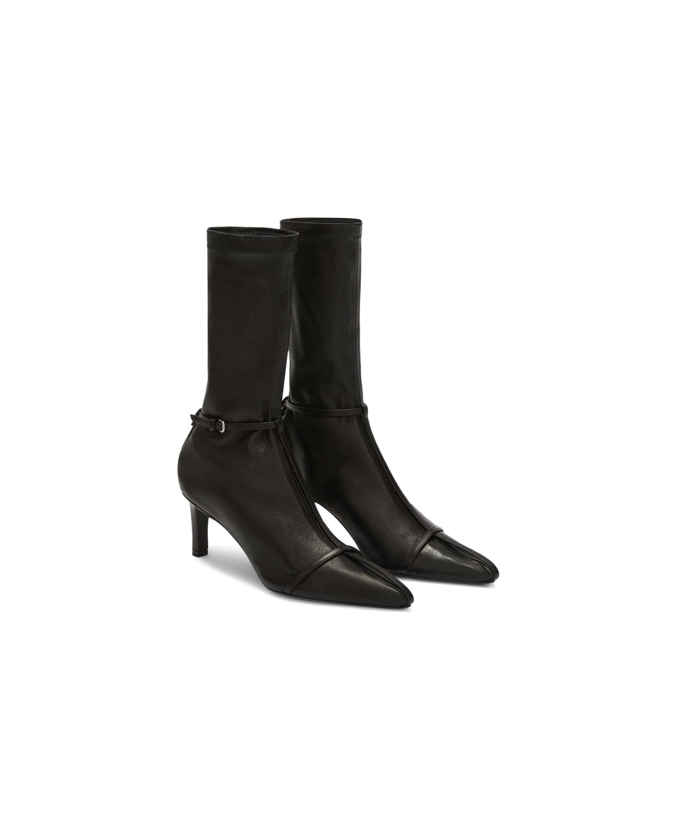 Jil Sander Leather Boot - BLACK