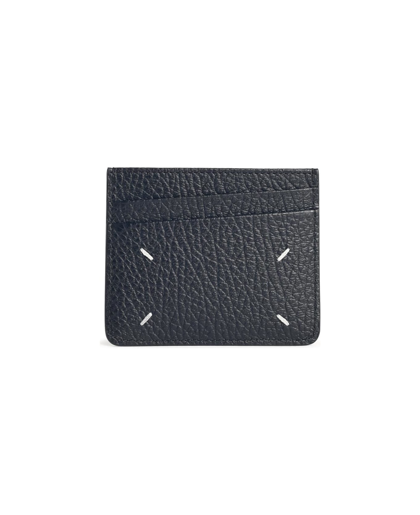 Maison Margiela 
four Stitches
 Black Leather Card Holder - Black