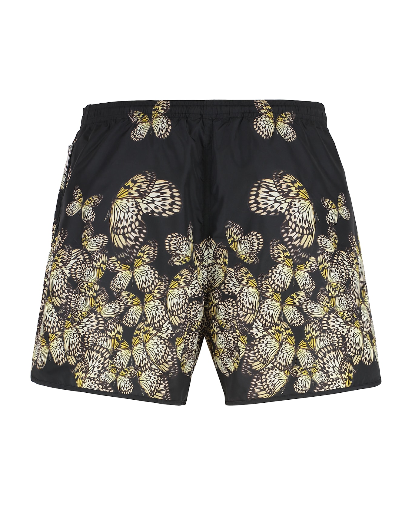 Neil Barrett Printed Swim Shorts - black