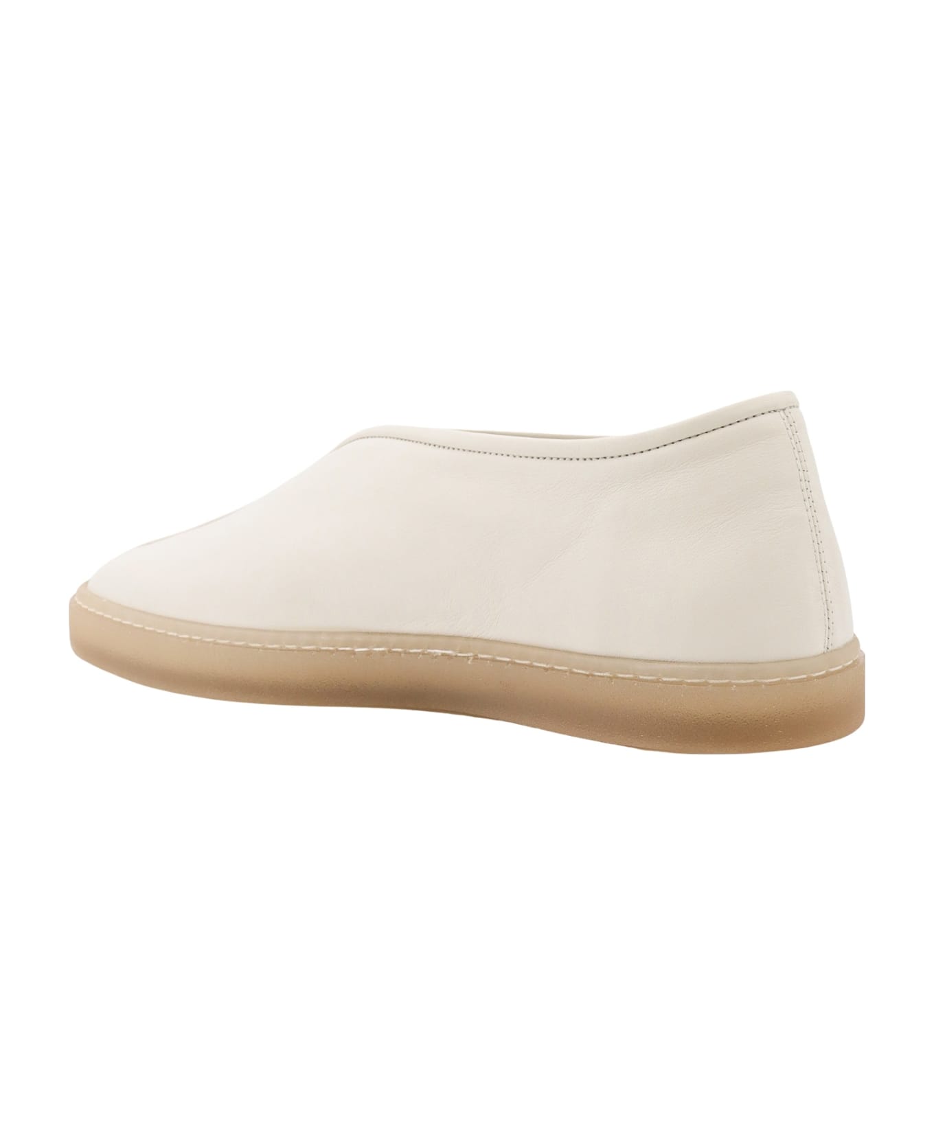 Lemaire Piped Sneakers - Clay White