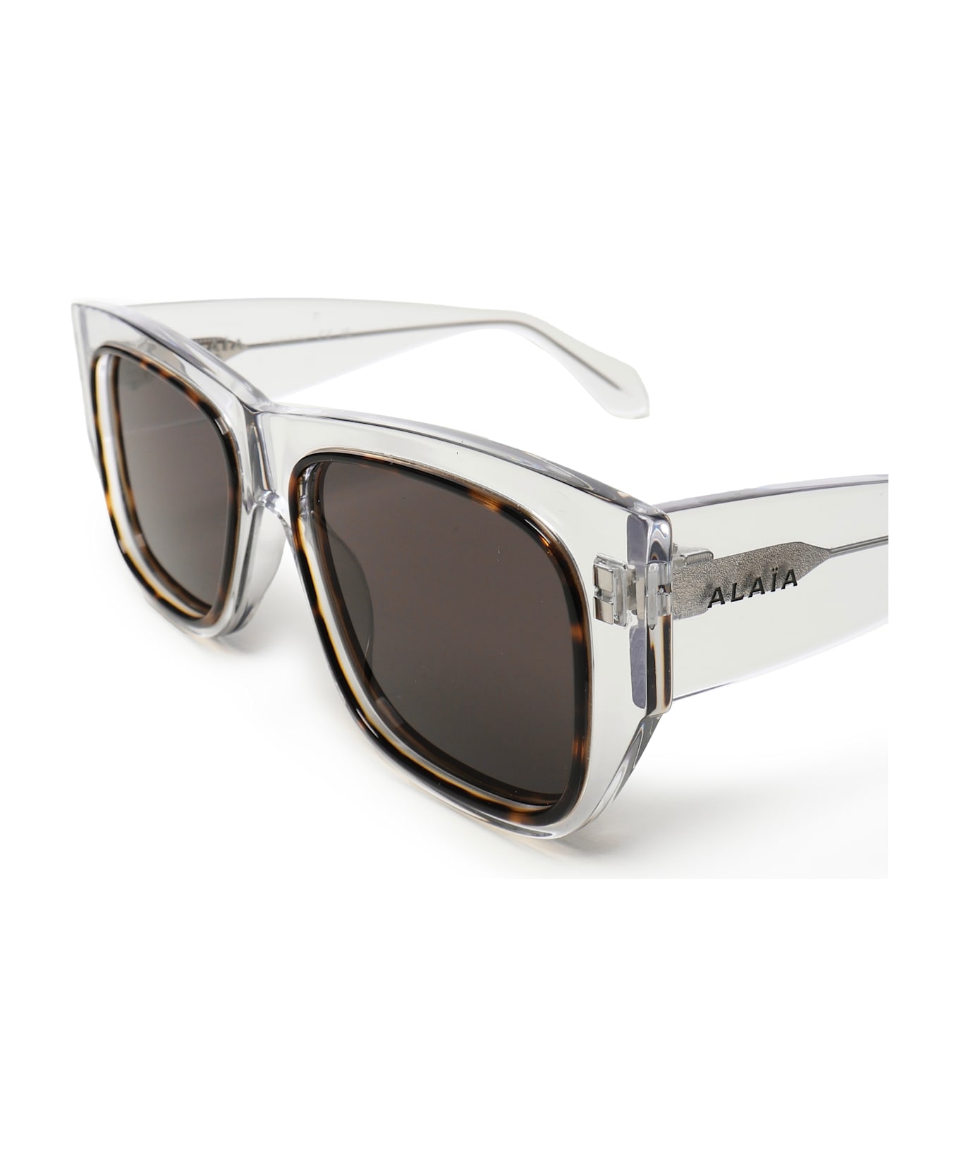 Alaia Mask Sunglasses - Cristal