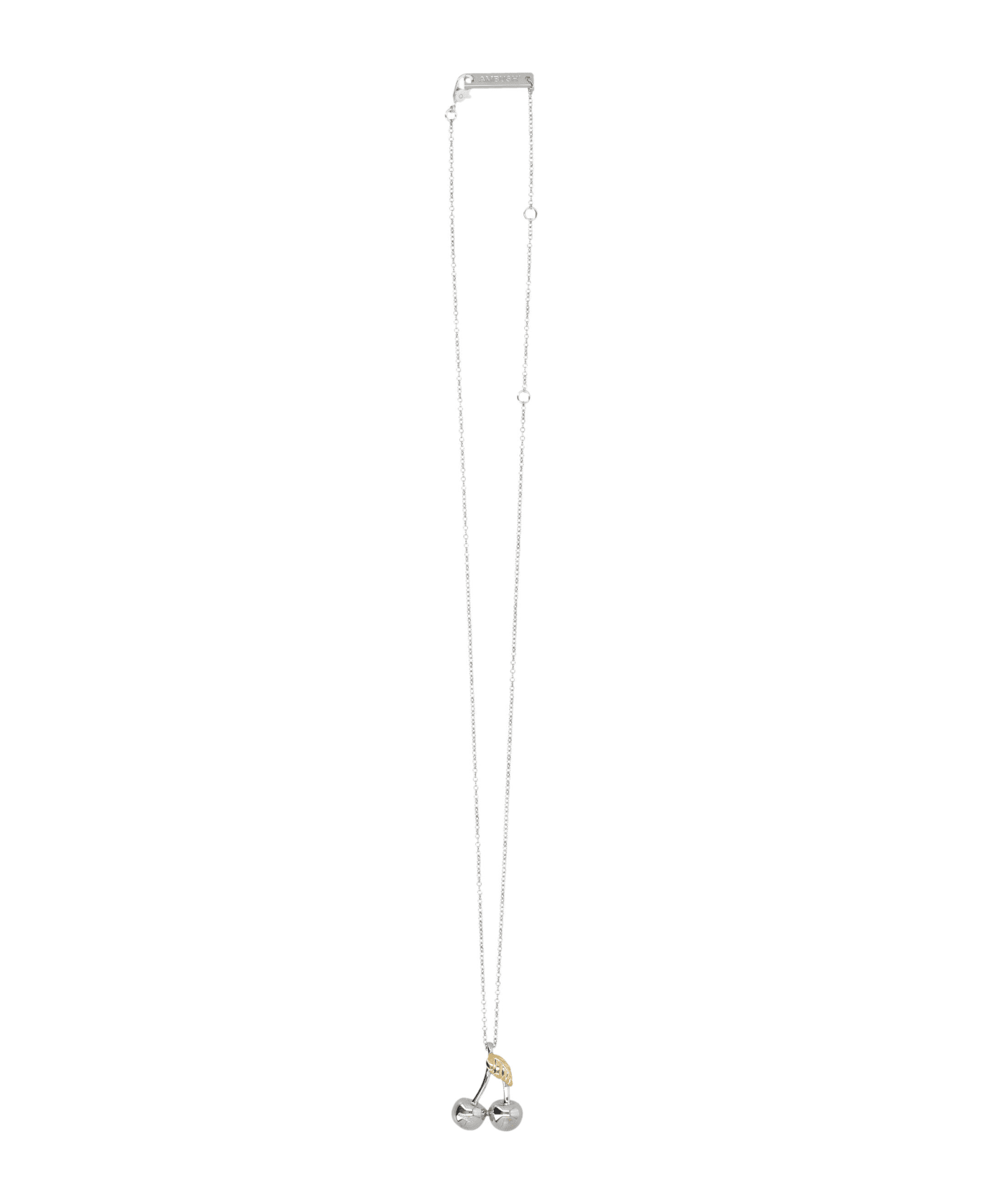 AMBUSH Cherry Charm Necklace - SILVER