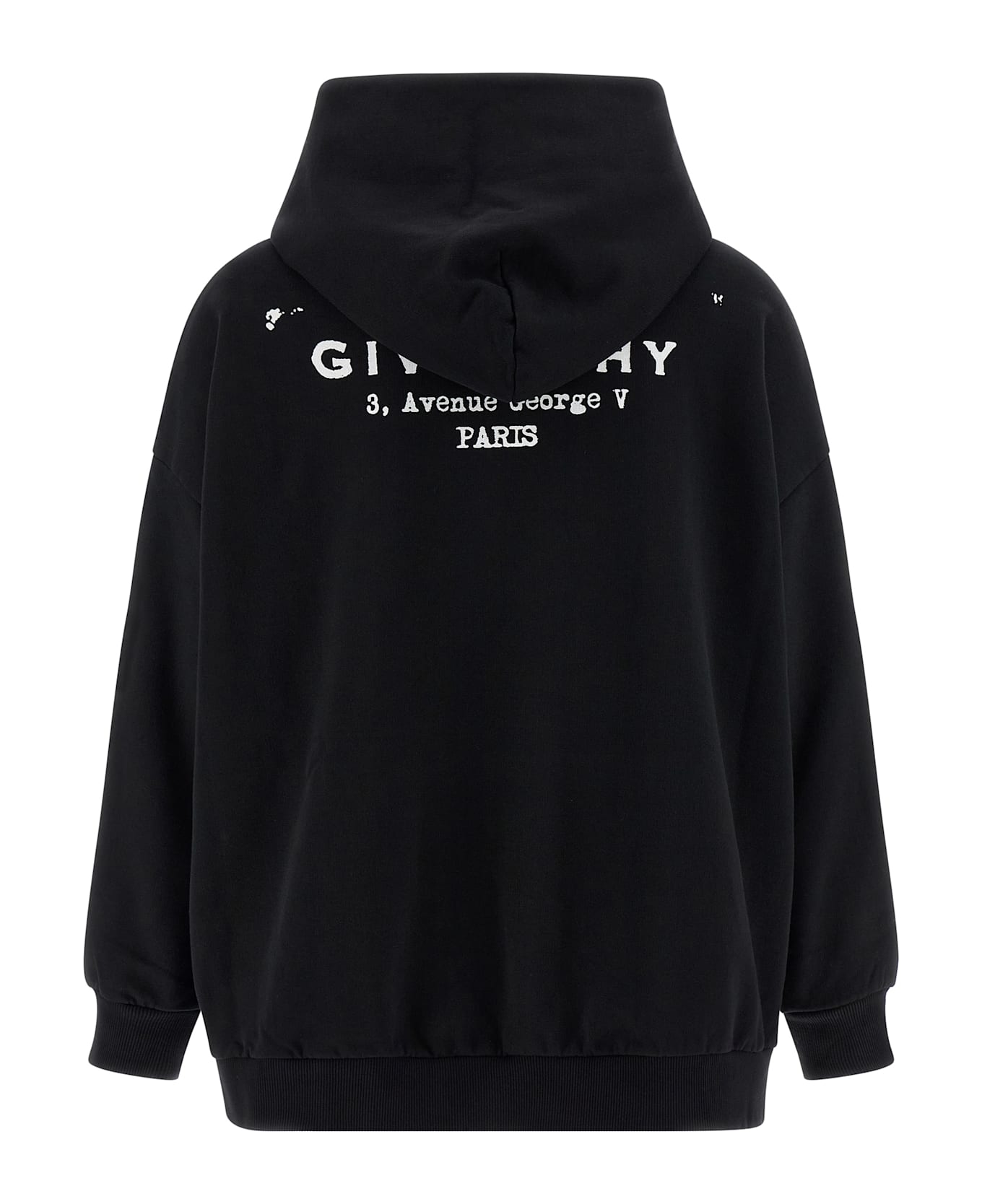 Givenchy Logo Print Hoodie - White/Black