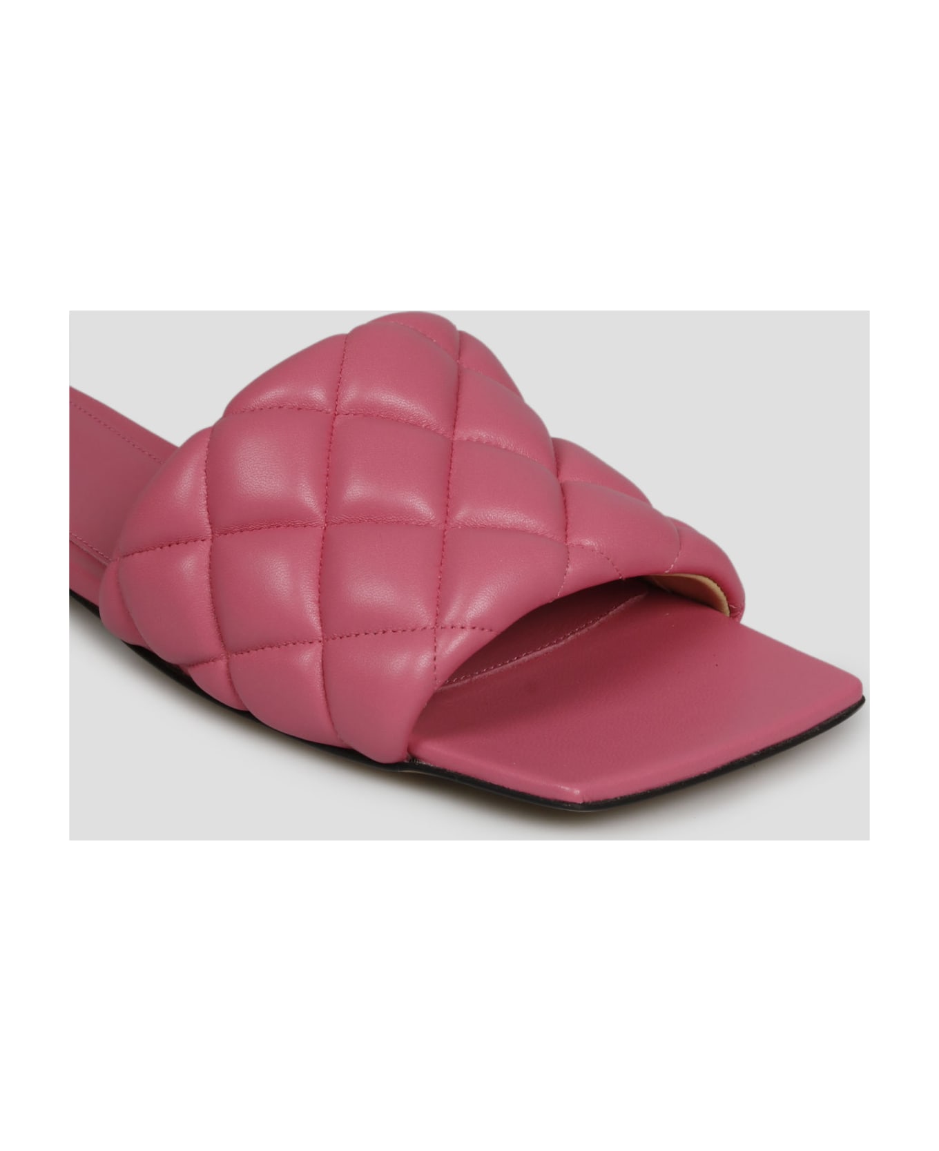 Bottega Veneta Padded Slippers - Pink & Purple