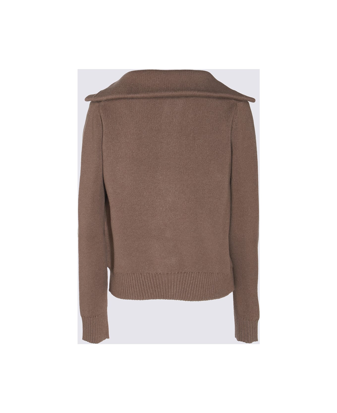 Bottega Veneta Brown Wool Knitwear - CHESTNUTMELANGE