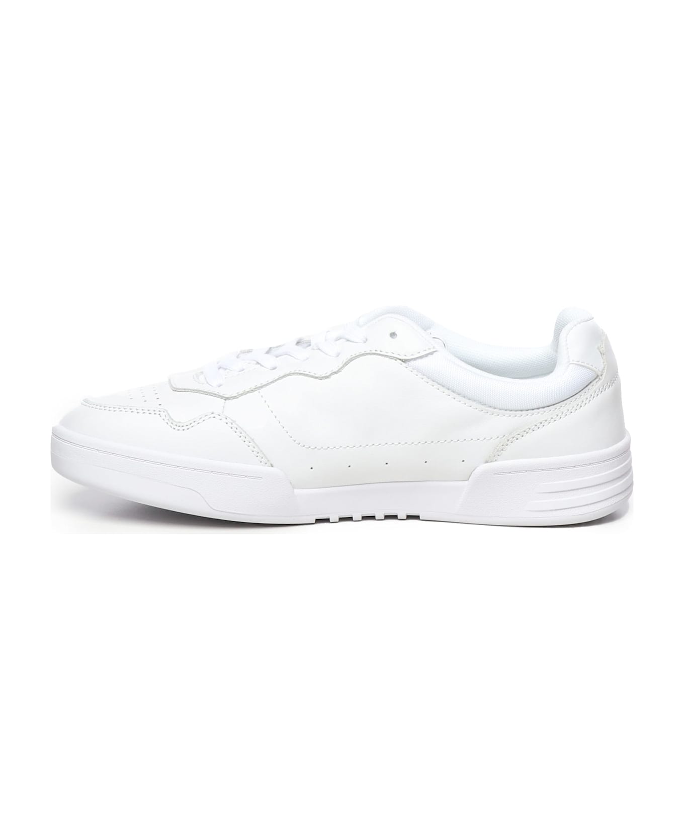 Tommy Hilfiger Leather Sneakers With Logo - White
