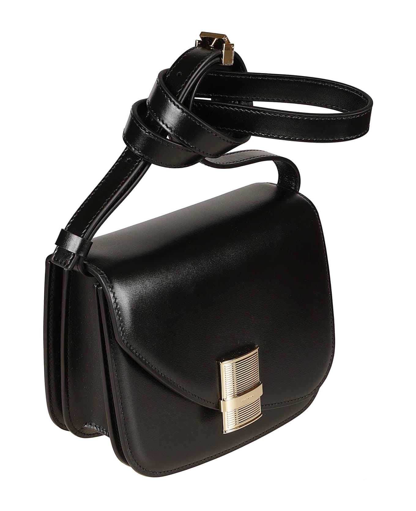 Ferragamo Classic Flap Shoulder Bag - Black
