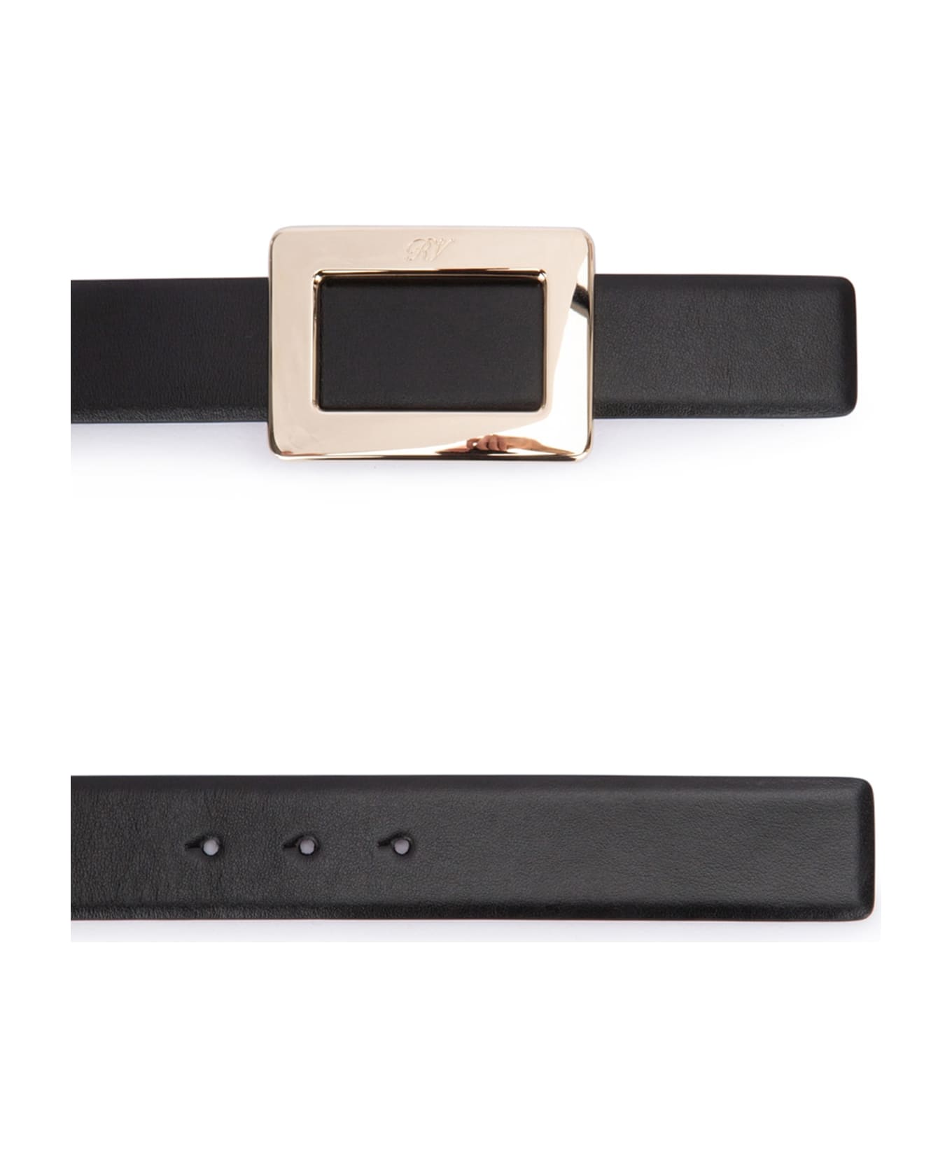 Roger Vivier Ceinture B. Vivier Doubleface P.30 - B999NEROL231DUSTYROSE