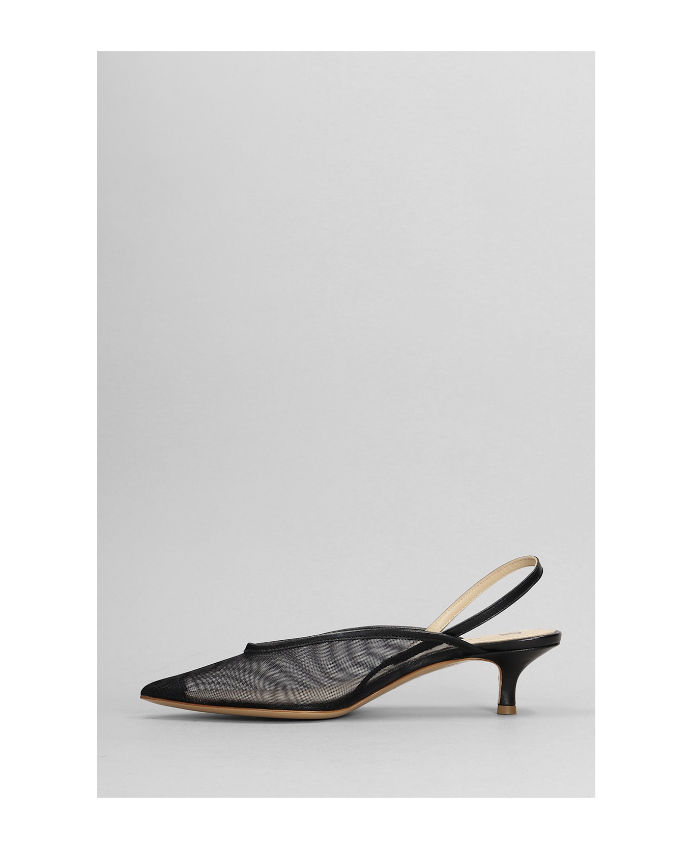 Fabio Rusconi Pumps In Black Leather And Fabric - black