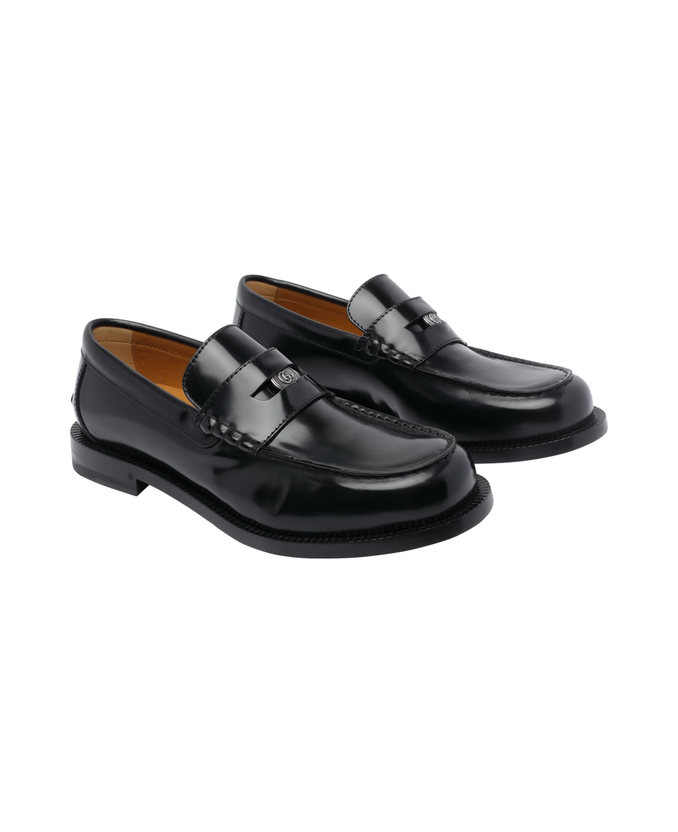 Gucci Loafers With Removable Detail - Black