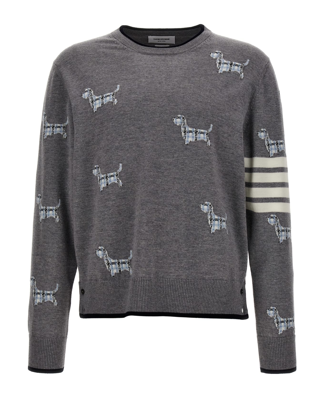 Thom Browne 'hector' Sweater - Gray