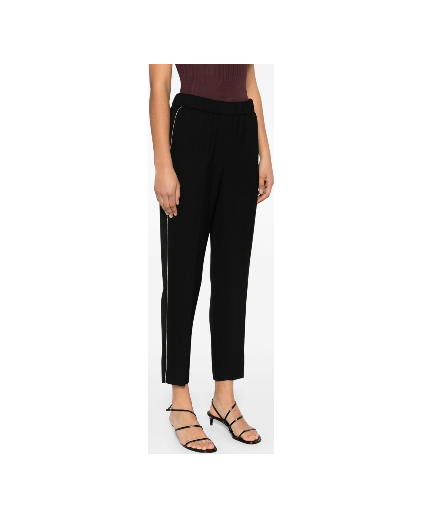 Peserico Black Trousers - Black