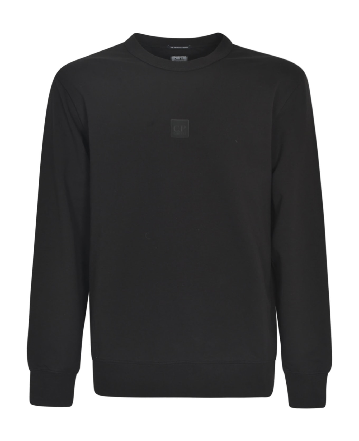 C.P. Company Metropolis Stretch Fleece Logo Sweatshirt - Black