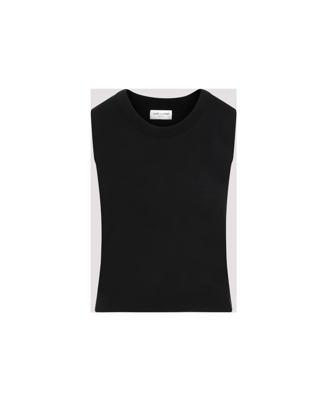 Saint Laurent Wool Tank Top - Noir