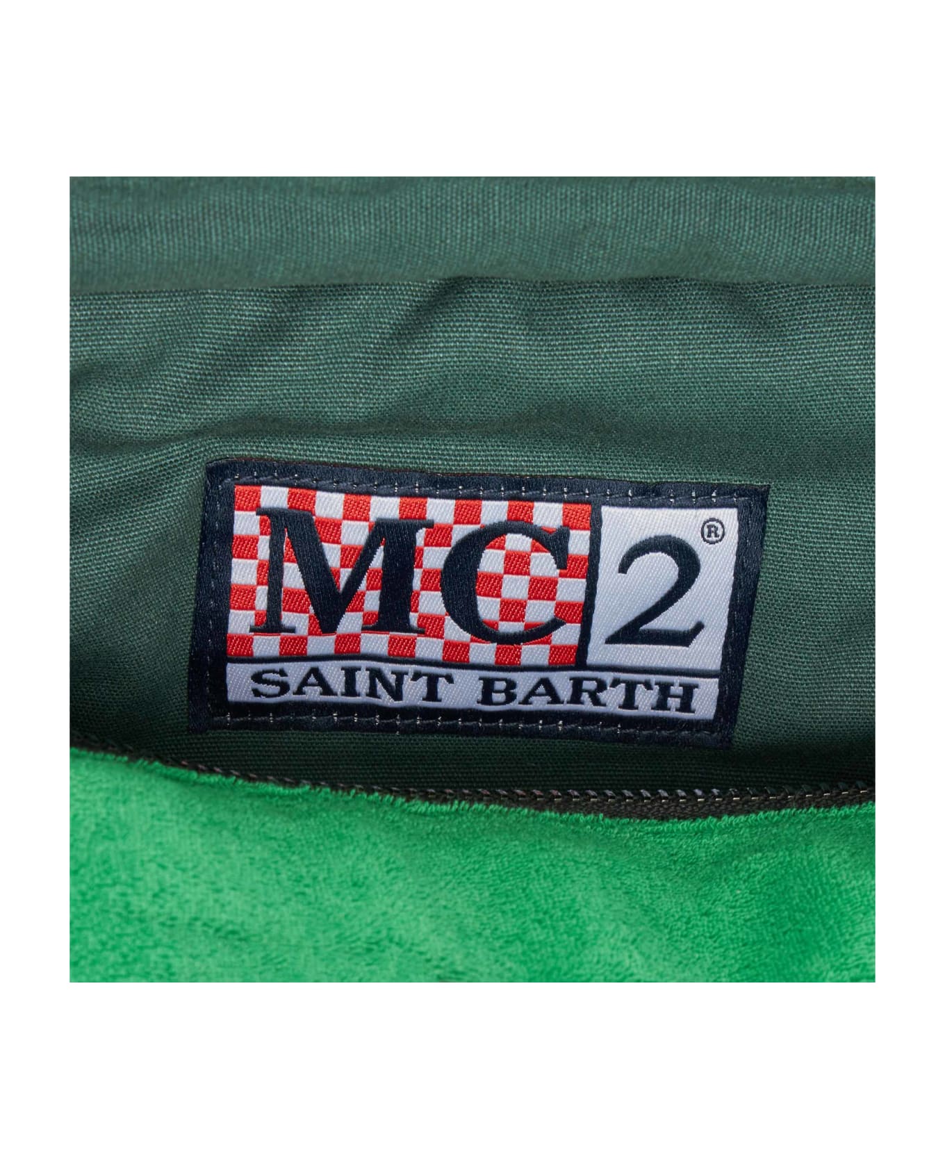 MC2 Saint Barth Terry Padded Duffle Bag With Alligator Shape - GREEN