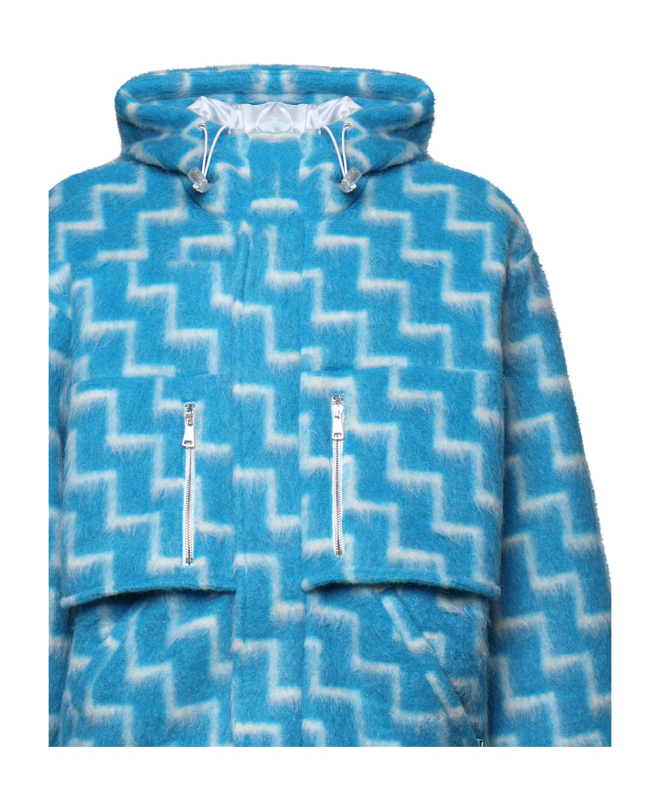 Bonsai Oversized Fish Jacket - Blue
