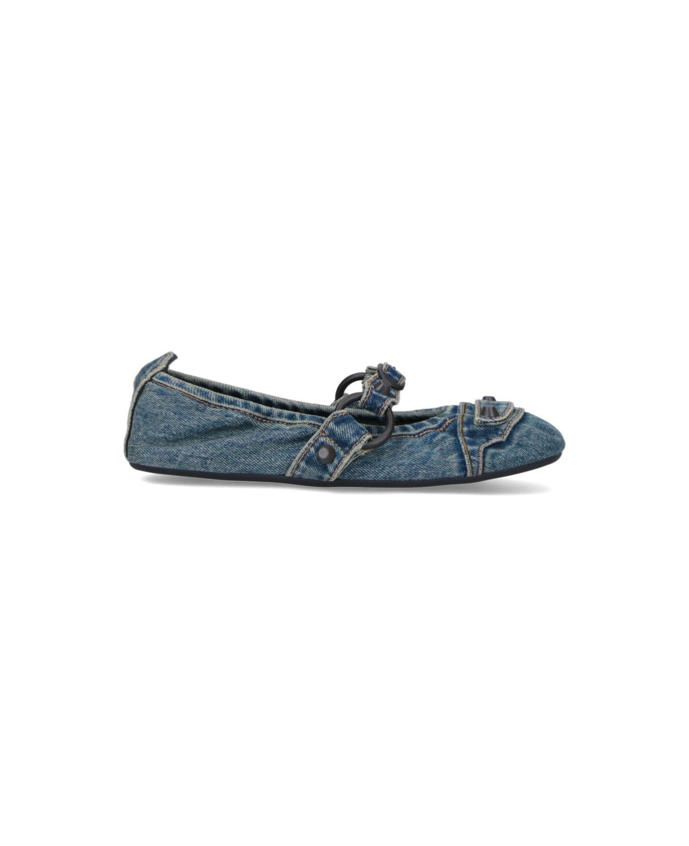 Balenciaga "city" Ballet Flats - Blue