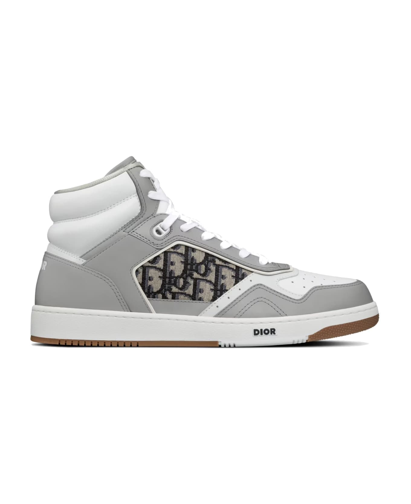 Dior Oblique High-top Sneakers - Gray