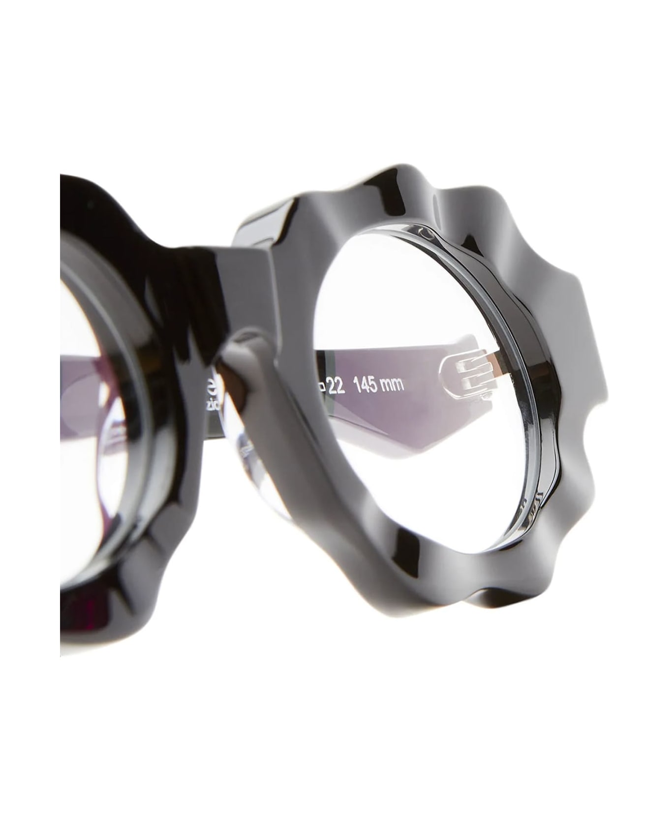 Kuboraum Mask G7 - Black Shine Rx Glasses - Black