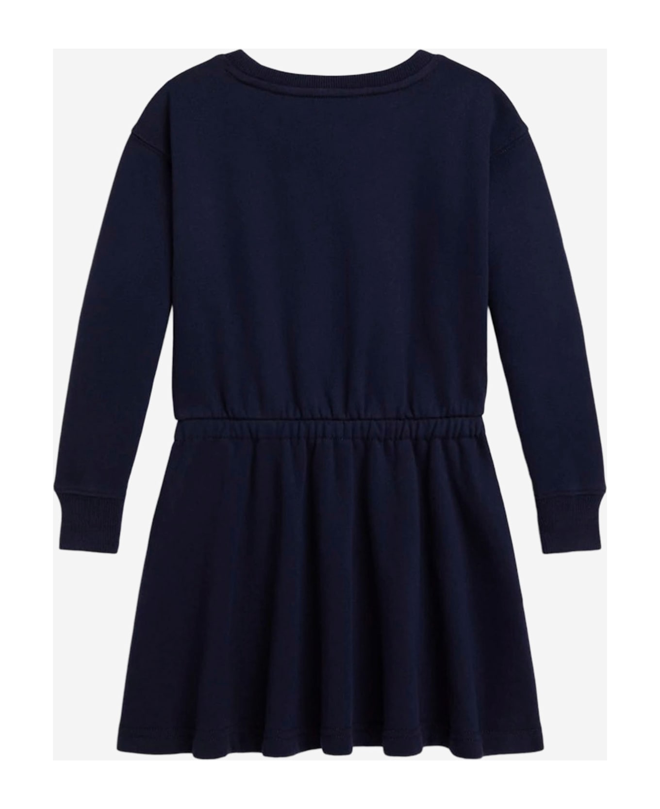 Polo Ralph Lauren Cotton Blend Dress With Polo Bear Print - Blue