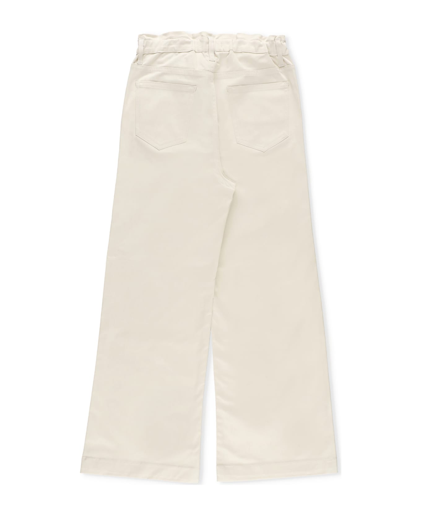 Golden Goose Cotton Palazzo Jeans - Ivory