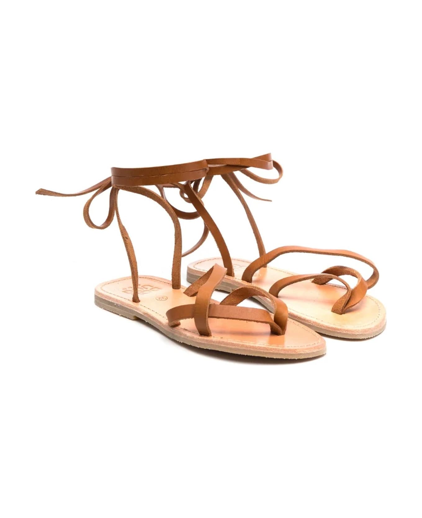 Douuod Sandals Leather Brown - Leather Brown